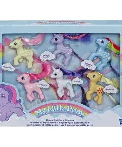 Best reviews of 💯 My Little Pony Retro Rainbow Mane 6 Exclusive 3-Inch Figure 6-Pack [Damaged Package] 💯