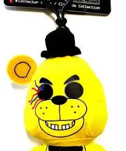 Hot Sale 😉 Five Nights at Freddy's Golden Freddy 4-Inch Plush Clip On ✔️
