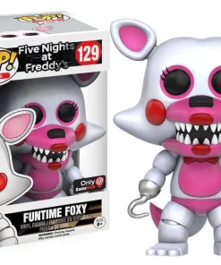 Hot Sale 🛒 Funko Five Nights at Freddy's POP! Games Funtime Foxy Exclusive Vinyl Figure #129 [Flocked, Damaged Package] 🛒