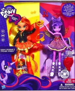 Discount 🎉 My Little Pony Equestria 👧 Girls 9 Inch Basic Twilight Sparkle & Sunset Shimmer Doll 2-Pack [Damaged Package] 😍