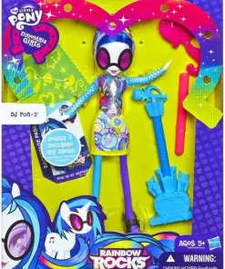 Brand new 🎉 My Little Pony Equestria 👧 Girls Rainbow Rocks Deluxe DJ Pon-3 9-Inch Doll [Damaged Package] ✔️
