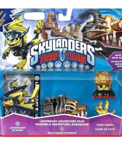 Budget 🛒 Skylanders Trap Team Legendary Nightmare Express Exclusive Adventure Pack [Blades, Nightmare Express, Piggy Bank & Hand of Fate] 😍