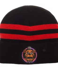 Budget 🔥 Five Nights at Freddy's Fiber Optic Light-Up Beanie Hat Apparel 🎉