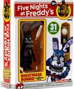 Outlet 🛒 McFarlane Toys Five Nights at Freddy's Grandfather Clock Micro Construction Set [Nightmare Bonnie] 😀