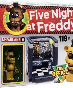 Hot Sale ⌛ McFarlane Toys Five Nights at Freddy's The Office Construction Set [Golden Freddy] ⌛