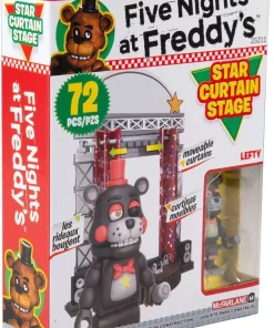 Brand new 🎉 McFarlane Toys Five Nights at Freddy's Star Curtain Stage Small Construction Set 💯