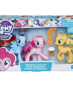 New ⭐ My Little Pony Equestria 👧 Girls Pinkie Pie, Rainbow Dash & Applejack Friends 3-Pack ⌛