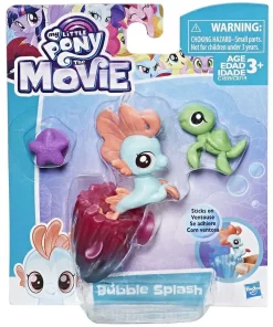 New 😉 My Little Pony The Movie Bubble Splash Baby Seapony Mini Figure [Damaged Package] 😍