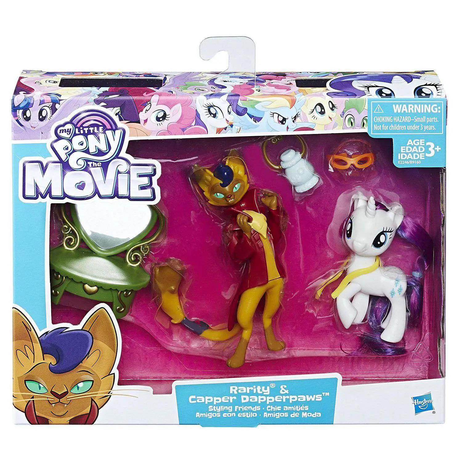 New 😀 My Little Pony The Movie Styling Friends Rarity & Capper Dapperpaws Figure Set 🤩 1 New 😀 My Little Pony The Movie Styling Friends Rarity & Capper Dapperpaws Figure Set 🤩