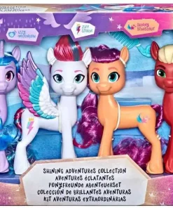 Best Sale 👏 My Little Pony The Movie Shining Adventures Collection Deputy Sprout, Sunny Starscout, Hitch Trailblazer, Princess Petals, Zipp Storm & Izzy Moonbow 6-Inch Figure 6-Pack 👏