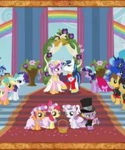 Cheap 👏 My Little Pony Friendship is Magic Hasbro Studios Royal Wedding 11-Inch Poster 😍
