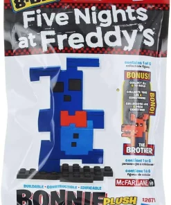 Outlet 🥰 McFarlane Toys Five Nights at Freddy's 8-Bit Series 2 Plush Bonnie Buildable Figure #12671 [The Brother Piece!] ✨ -Deals Skylanders Store plushbonnie inset2