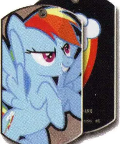 Wholesale 🌟 My Little Pony Friendship is Magic 🐶 Dog Tags Rainbow Dash 🐶 Dog Tag #6 [Loose] 😉