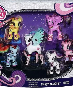 Hot Sale 👏 My Little Pony Ponymania Collection Exclusive 3-Inch Figure 6-Pack [Damaged Package] ✨