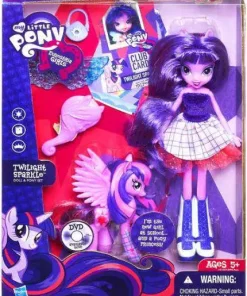 Promo 🧨 My Little Pony Equestria 👧 Girls Rainbow Rocks Twilight Sparkle 9-Inch Doll & Pony Set [Loose] 🔥