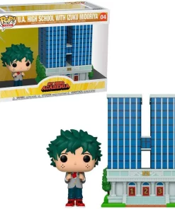 Deals ❤️ Funko My Hero Academia POP! Town U.A. High School with Izuku Midoriya Vinyl Figure Set #04 [Deku in Uniform] 😍