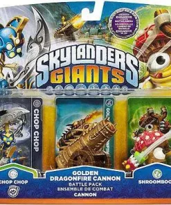 Wholesale 😍 Skylanders Giants Golden Dragonfire Cannon Exclusive Battle Pack [Loose] 😀