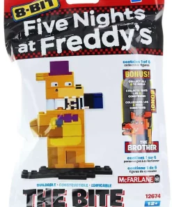 Cheapest 🥰 McFarlane Toys Five Nights at Freddy's 8-Bit Series 2 The Bite Buildable Figure #12674 [The Brother Piece!] ❤️ -Deals Skylanders Store thebite inset2
