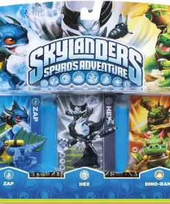 Top 10 🎉 Skylanders Spyro's Adventure Zap, Hex & Dino-Rang Figure 3-Pack [Damaged Package] ✔️